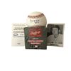 Image 1 : George Kell Signed Baseball, Trading Card and Signed Ticket