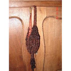 VERY OLD GLASS BEADED HAND BAG