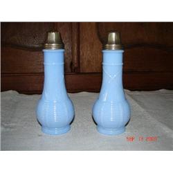 LIGHT BLUE SALT & PEPPER SHAKERS
