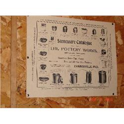 UHL POTTERY WORKS, EVANSVILLE, IN POSTER
