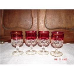 4 GOBLETS, KINGS CROWN, EXECELLENT