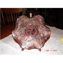 FENTON CARNIVAL BOWL, THISTLE PATTERN