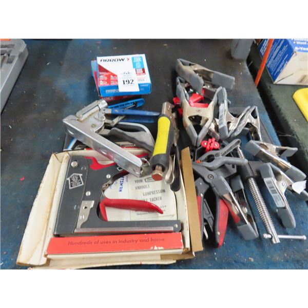 Staple Guns, Vise Grips, Clamps