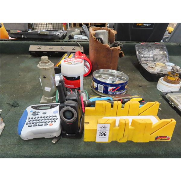 Label Maker, Flashlights, Sander, Asst. Tools