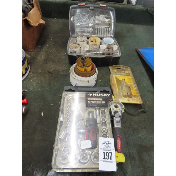 Asst. Hole Saws, Small Socket Set
