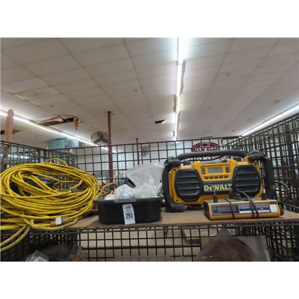 Dewalt Stereo, Ext. Cords, Hardware