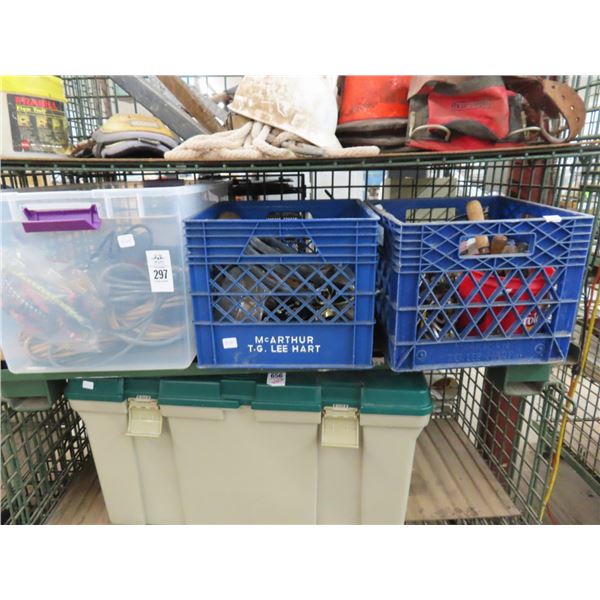 Ext. Cords, Hand Tools - 3 Bins