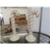Image 1 : Porcelain Candy Cane Décor - Pair