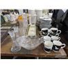 Image 1 : Asst. Glassware, Vases, Bowls, Candle Sticks, Sango Dishes
