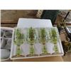 Image 3 : Hand Painted Palm Tree Glass Wine Stems, Tiensha China Cups w/Teapot