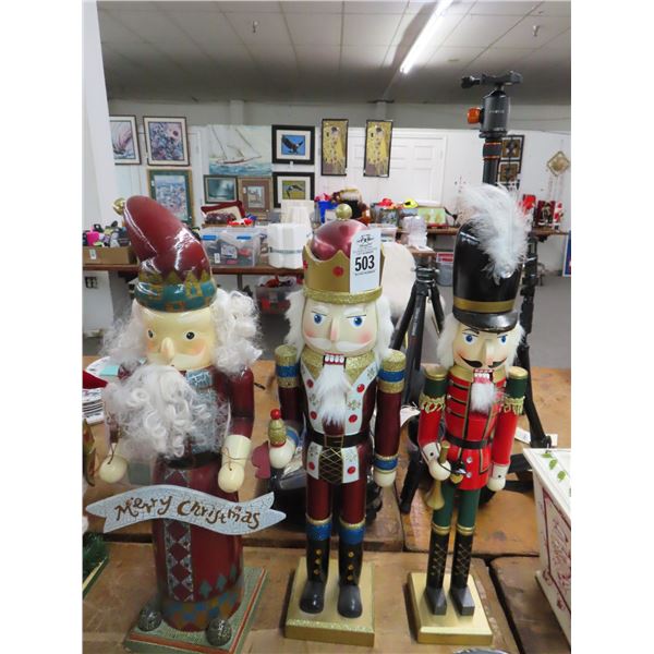 3-Asst. Nutcrackers - 3 X $