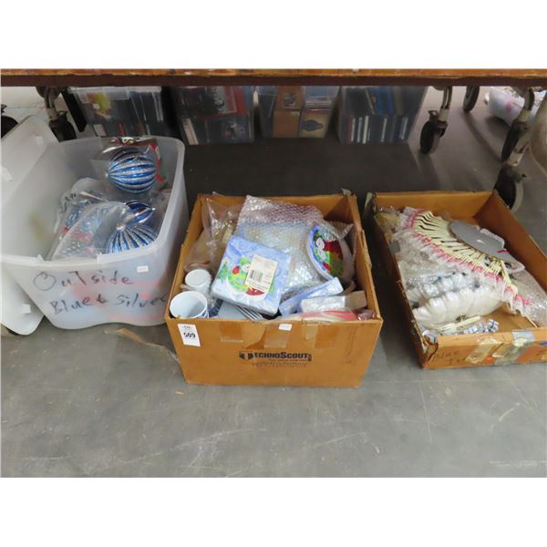 Snowman Plastic Table Décor, Large Christmas Ornaments and More
