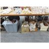 Image 1 : Asst. Ceramic Pottery 4, Tub of Asst. Christmas Décor
