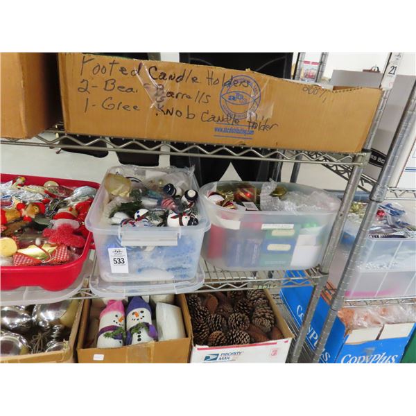 Asst. Christmas Ornaments - 4 - Shelf