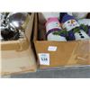 Image 2 : Christmas Ornaments, Snowman, Wood Clocks, Pine Cones - Shelf