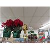 Image 1 : Silk Plants, Gold Angel, Christmas Bucket, Tapestry - Shelf