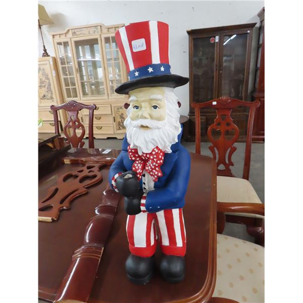 Approx. 20" Uncle Sam Wood Figurine