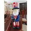 Image 1 : Approx. 20" Uncle Sam Wood Figurine