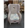 Image 3 : Rattan Chair w/2 Glasstop/Rattan Side Tables
