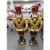 Image 1 : 2-Approx. 4' Lighted Nutcrackers - 2 X $