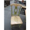 Image 3 : Hand Painted Oval Dining Table w/Leaf and 4 Chairs