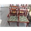 Image 1 : Mahogany Carved Harp Back Chairs - 6