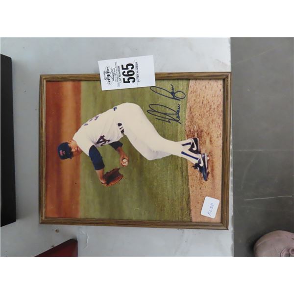 Framed Signed Nolan Ryan Photo