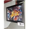 Image 1 : Framed Signed Shaq Basketball Photo w/Stamp COA