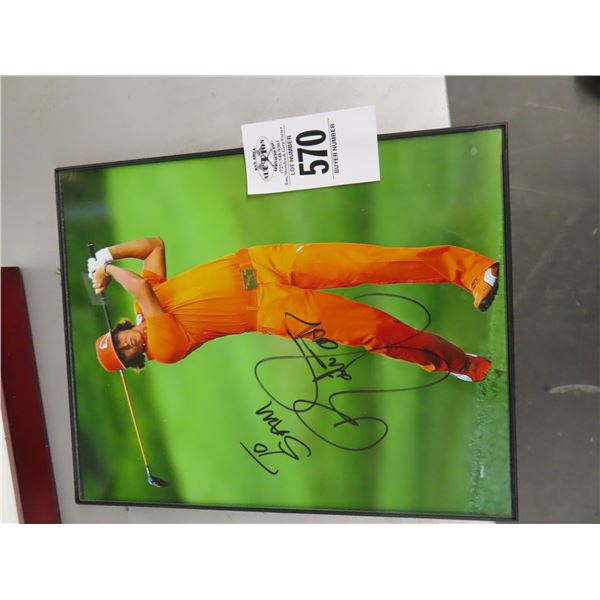 Framed and Signed Golf Photo