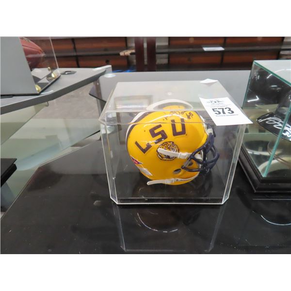 5-Mini Signed Baseball Helmets in Shadow Box - 5 X $