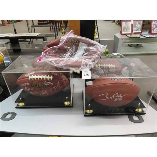 Signed Footballs 3 (2 In Showcases)