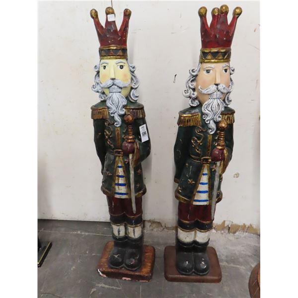 2-Approx. 4.5' Resin Nutcracker - 2 X $