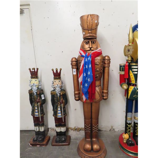 Approx. 6' Bronze Color Soldier Nutcracker