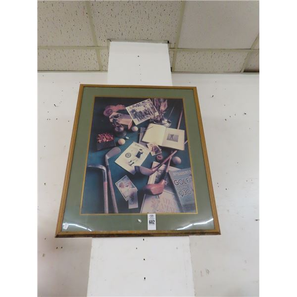 Framed Golf Print