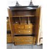 Image 3 : Oriental Armoire w/2 End Tables - 3 Pc.