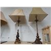 Image 1 : Ornate Table Lamps - Pair