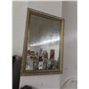 Image 1 : Brass Framed Wall Mirror - No Shipping