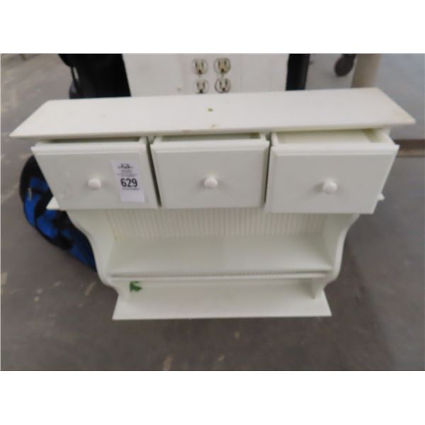 White Wood Wall Shelf