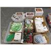 Image 1 : Pallet of Asst. Christmas Pottery, Christmas Floral, Snowman, Dishes, Stoneware