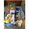 Image 1 : Pallet of Christmas Pottery, Floral Décor, Dolls, Ornaments, Large TY Beannie Babies