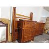 Image 4 : American Farmhouse Basset Furniture Highboy/Large Highboy Dresser/Bed Frame