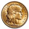 Image 2 : France Gold 20 Francs French Rooster Coin (1899-1914) AU AGW .1867 oz