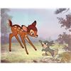 Image 1 : Disney Bambi & Thumper Limited Edition Sericel Animation Art 11" x 14"
