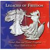 Image 5 : 2003 Legacies of Freedom U.S. & United Kingdom Silver Bullion Coin Set