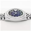 Image 7 : Rolex Mens Stainless Steel Blue Vignette Diamond Datejust Wristwatch