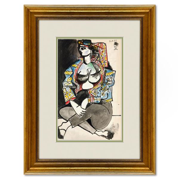 Pablo Picasso "Carnet de Californie 21.11.55-VI" Print Lithograph on Paper