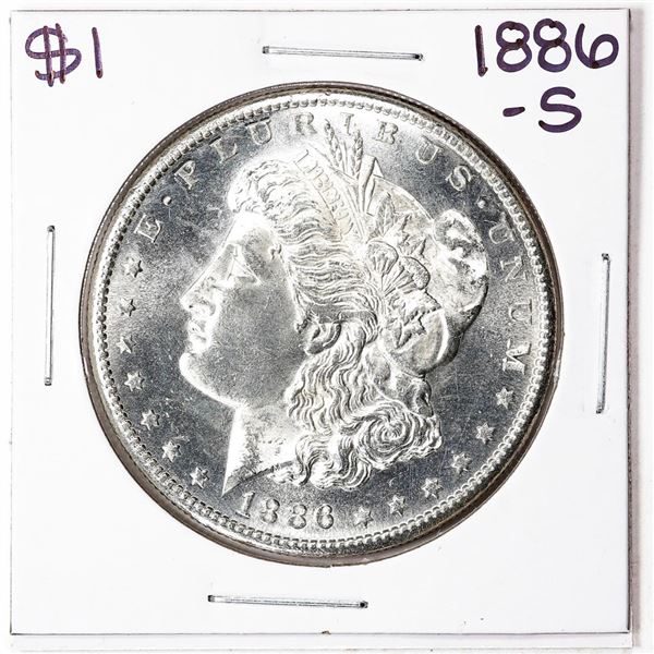 1886-S $1 Morgan Silver Dollar Coin