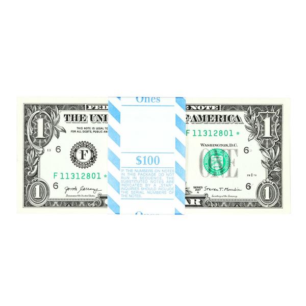Pack of (100) Consecutive 2017A $1 Federal Reserve STAR Notes Atlanta