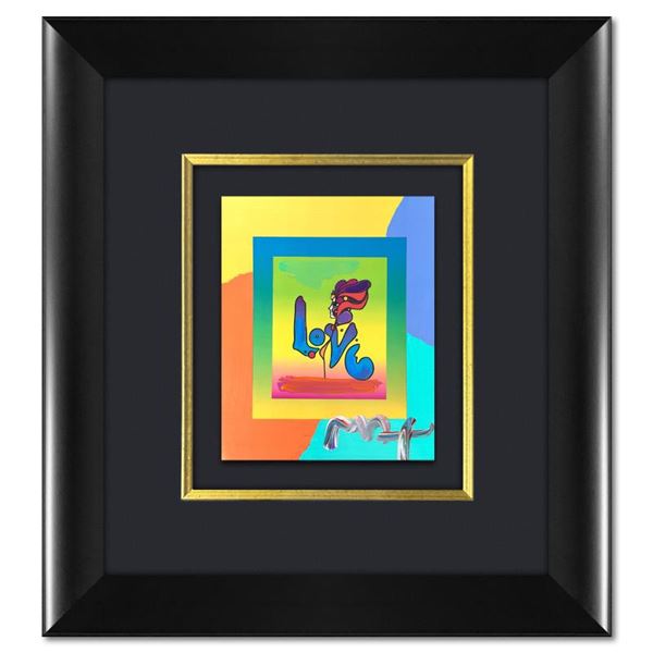 Peter Max "Love" Original Mixed Media on Paper
