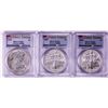 Image 1 : Lot of 1999-2001 $1 American Silver Eagle Coins PCGS MS68 First Strike